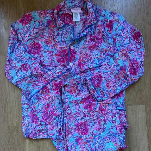 Lilly Pulitzer x PB Teen Isla De Coco Floral Pajamas - Brand New Size M - Picture 5 of 5